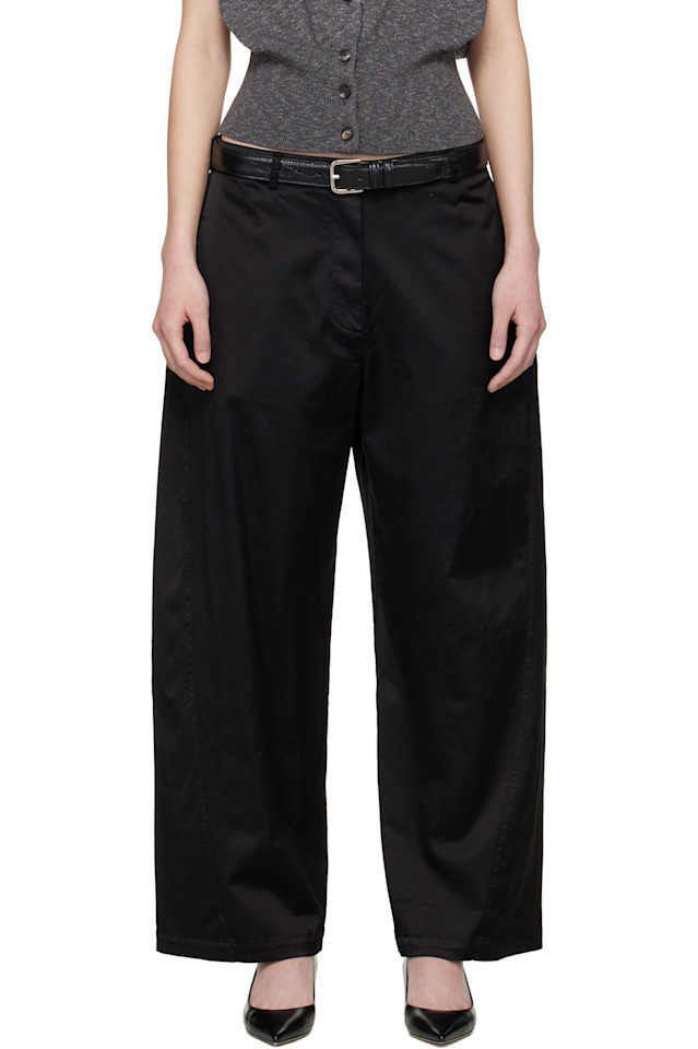 

Атласные прямые брюки Cordera, черный