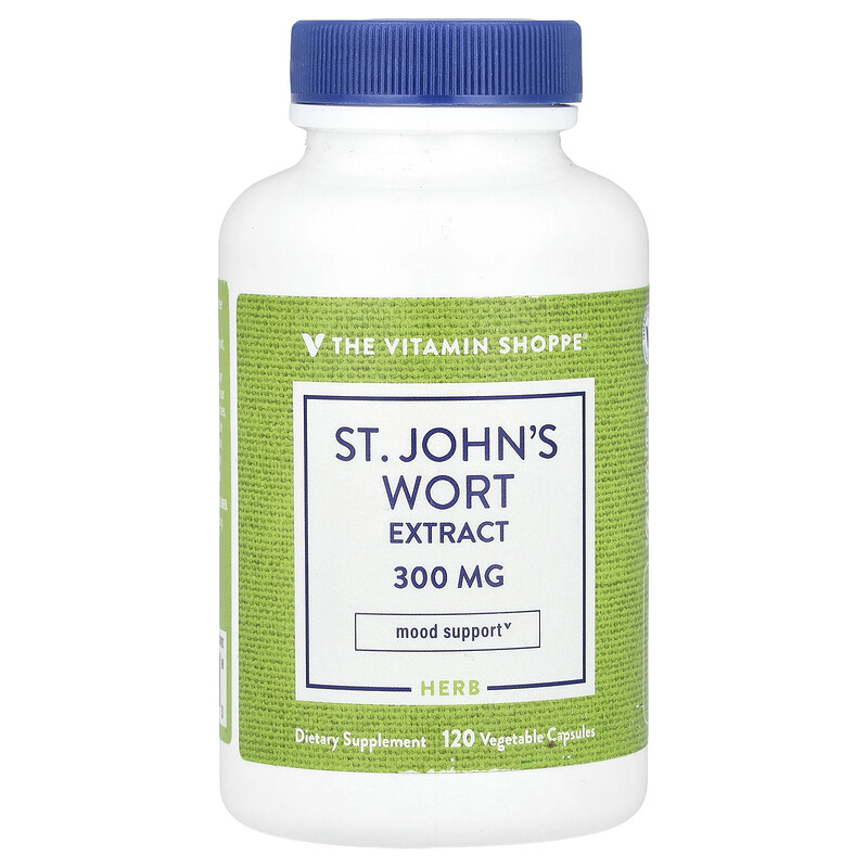

The Vitamin Shoppe, Экстракт зверобоя, 300 мг, 120 растительных капсул