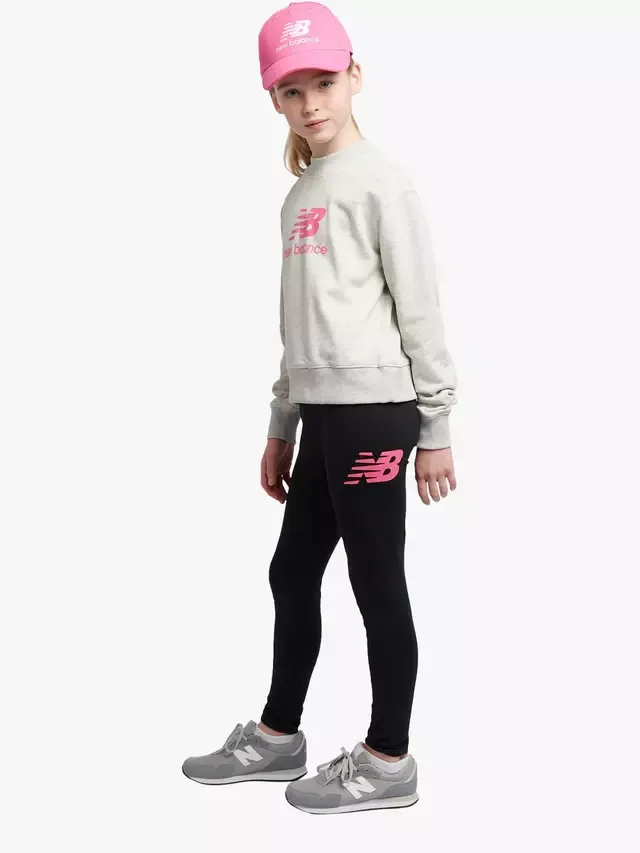 Детский комплект из бриджи и леггинсов, цвет Эш Хизер New Balance — фото 2