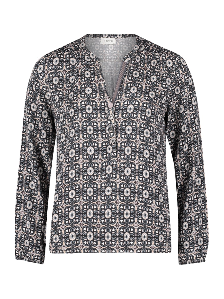 

Блуза CARTOON Casual-Bluse mit Muster, цвет Blue/Rosé