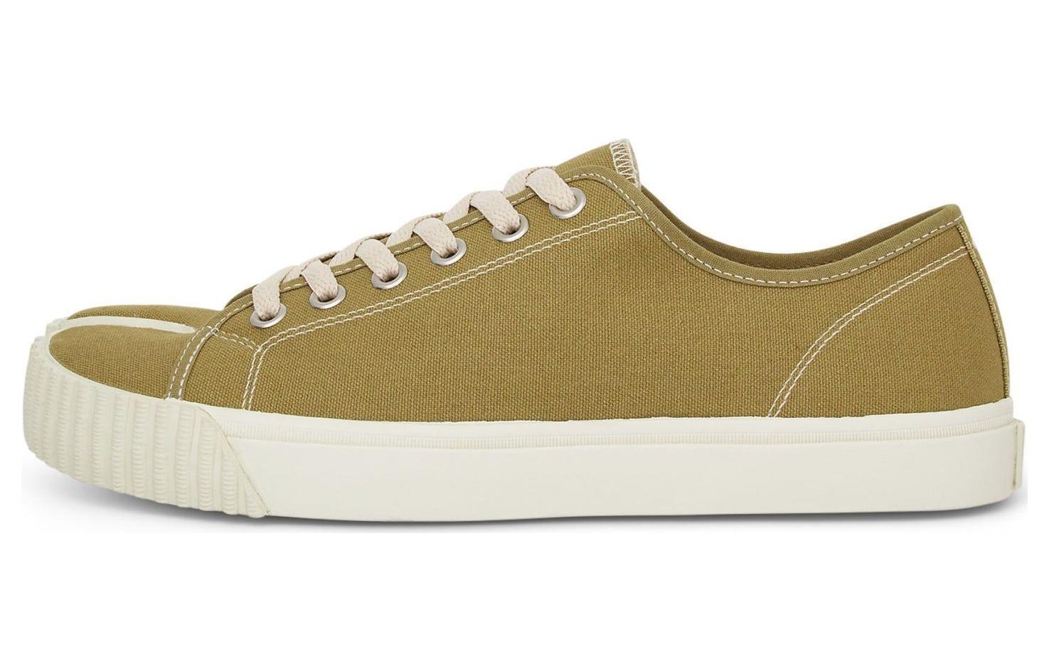 

Низкие кеды Tabi Canvas Maison Margiela, желтый зеленый