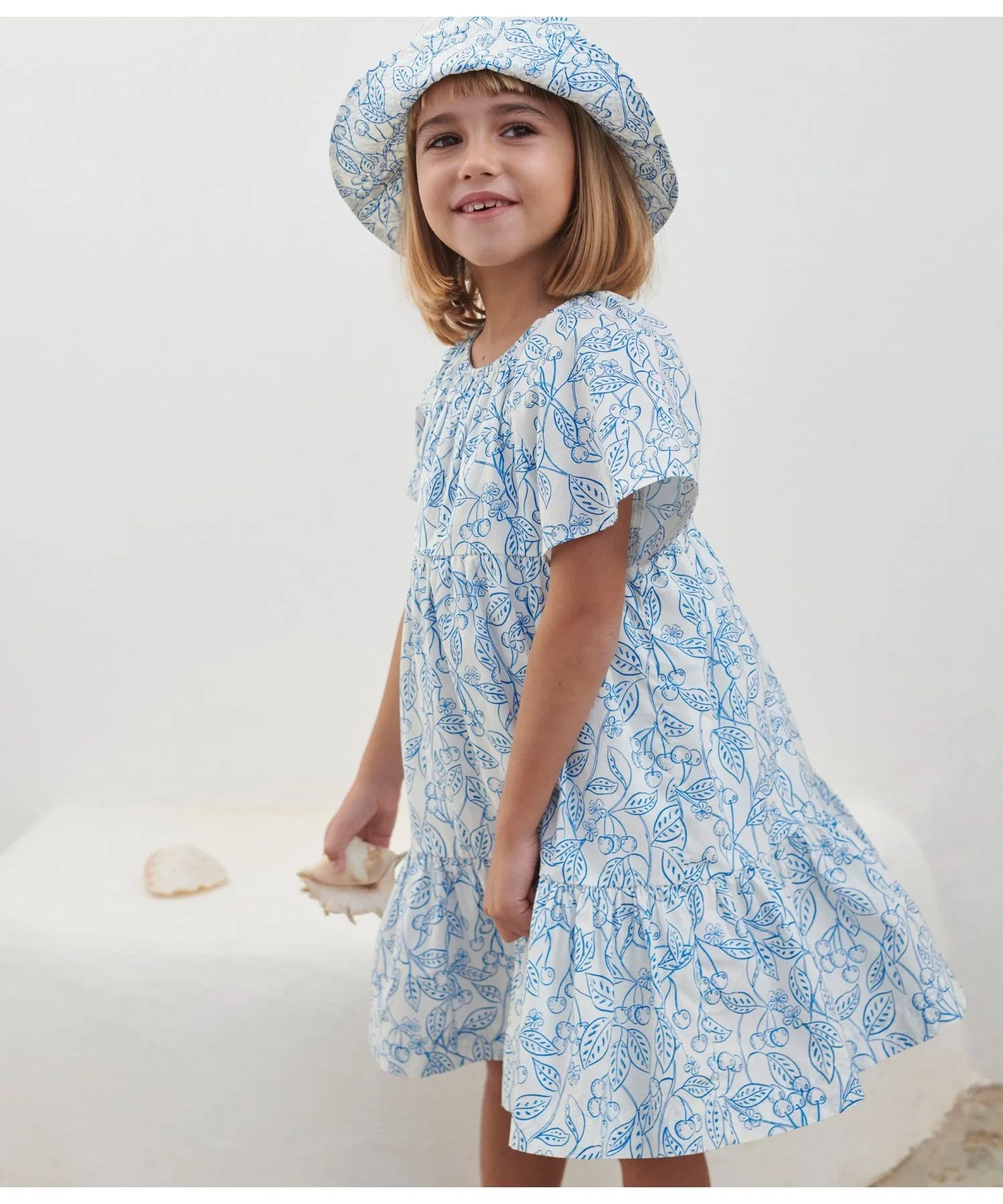 Детское платье Petit Bateau с коротким рукавом