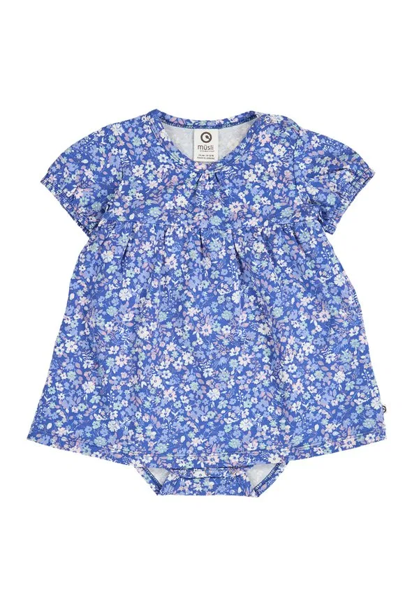Трикотажное платье baby und kleinkindzubehör 1581035910 лазурно-голубого цвета nectartofu Müsli By Green Cotton, Azure Blue-Nectar-Tofu