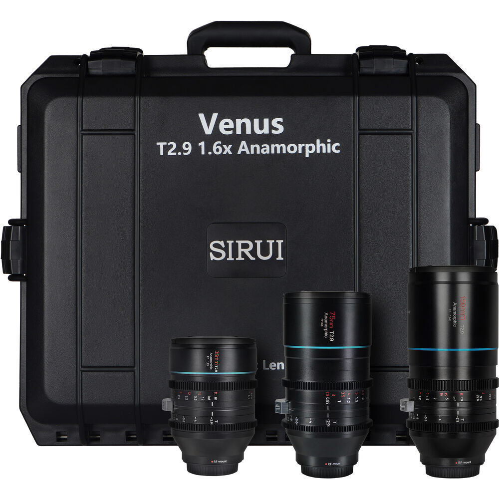 

Кинообъектив Sirui Venus T2.9 1.6x Full-Frame VENUS 1.6 X 3 SET A - RF