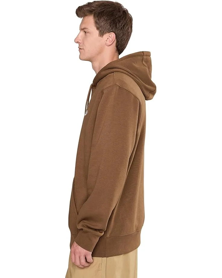 Толстовка Nike Club Fleece Pullover Hoodie, Mosswood Brown/Mosswood Brown/White — фото 3