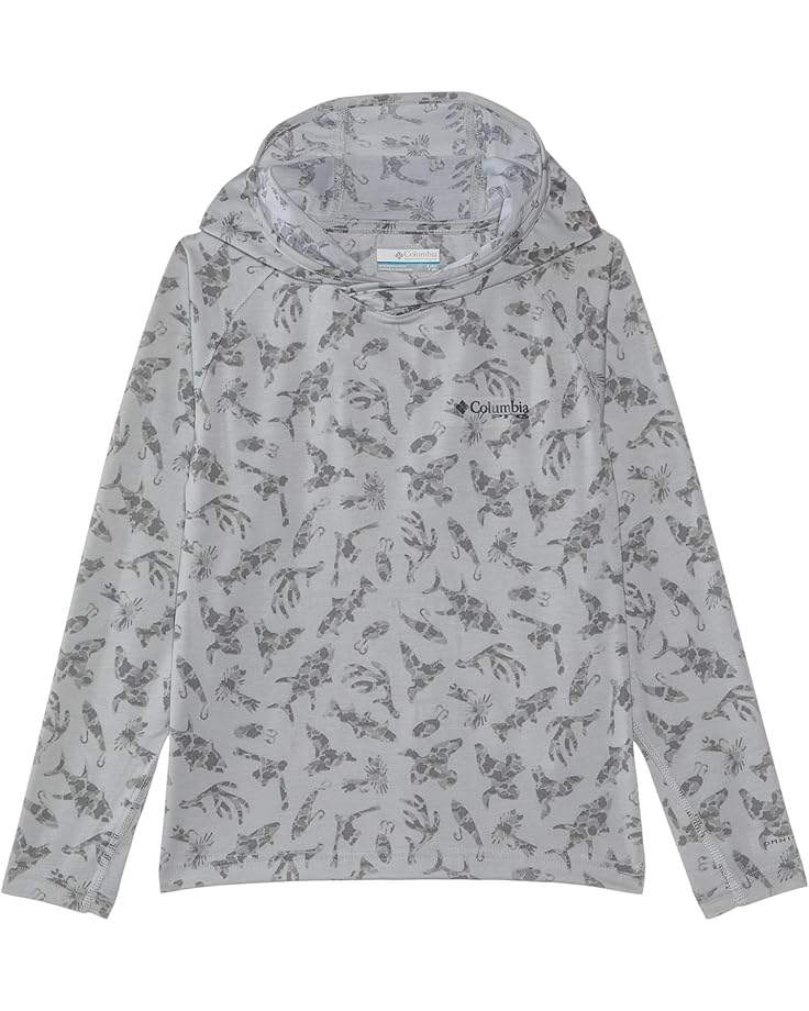 

Худи Columbia Kids PFG Uncharted Hoodie, цвет Cool Grey Huntfish