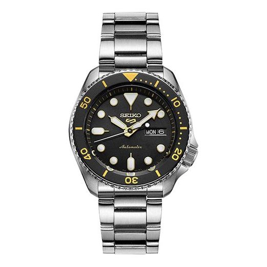 

Часы SEIKO Casual waterproof Automatic Sports Mechanical Watch 'Black Silver Gold'