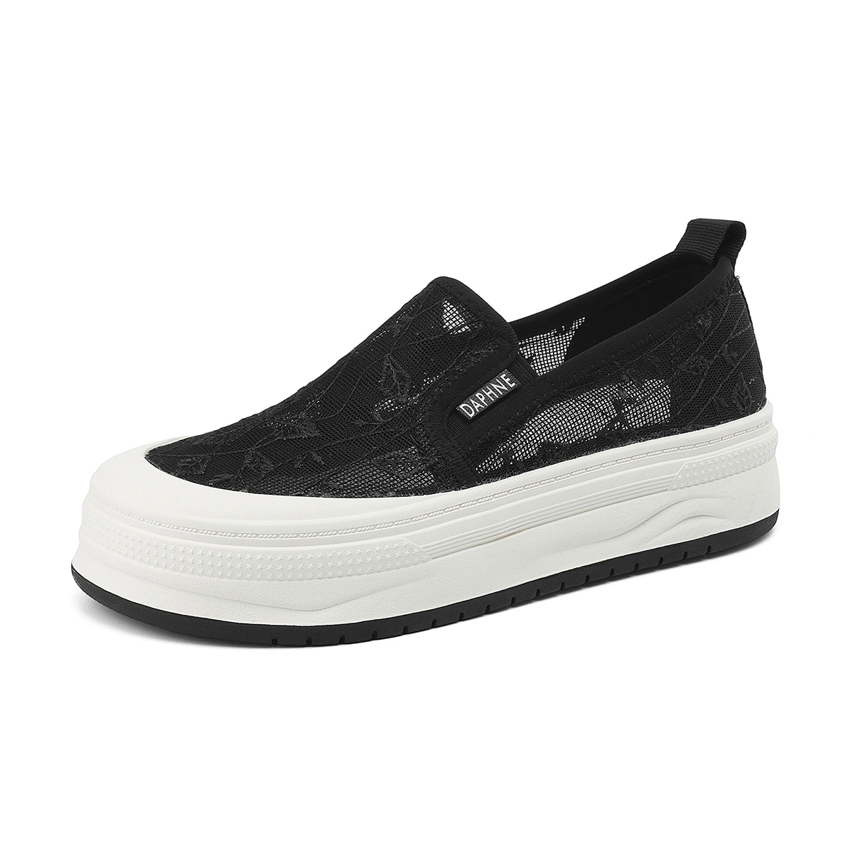 

Кеды, скейтборд обувь женская низкая Daphne, цвет Single network black