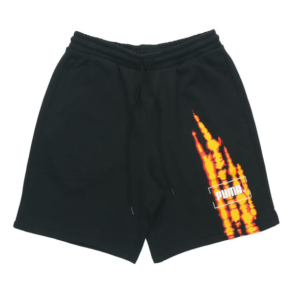 

Шорты men's casual breathable knit shorts black Puma, черный