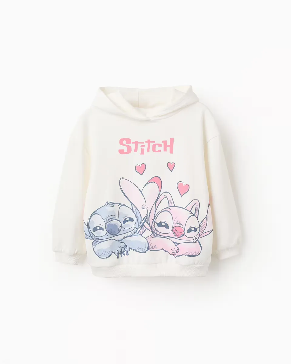 

Толстовка для девочек с мотивом Stich Zippy, белый