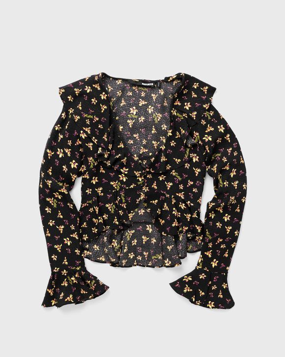 

Топ Rotate Birger Christensen Jacquard Frill Top, цвет tap shoe comb.