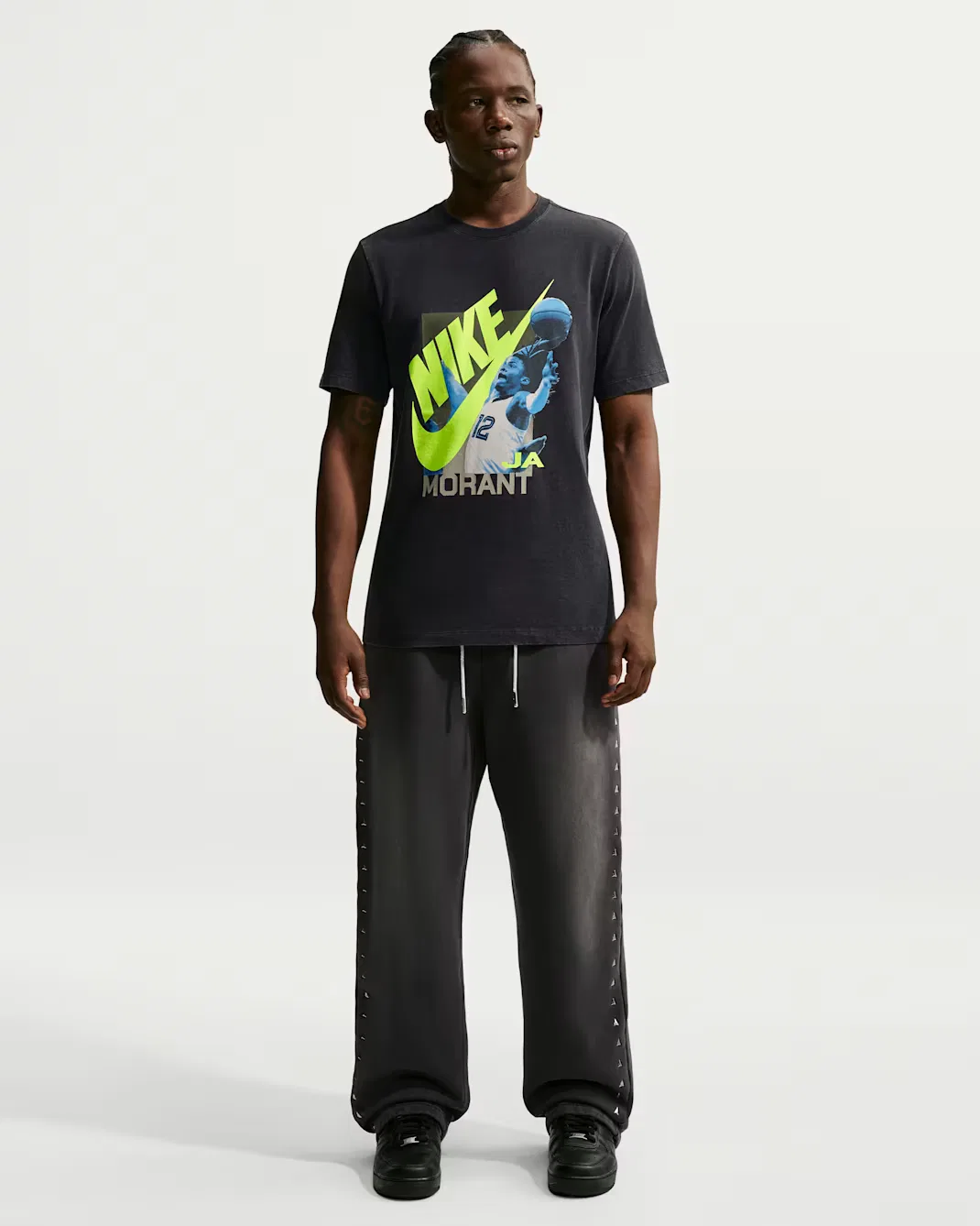 Мужская баскетбольная футболка Ja Nike, Black — фото 4