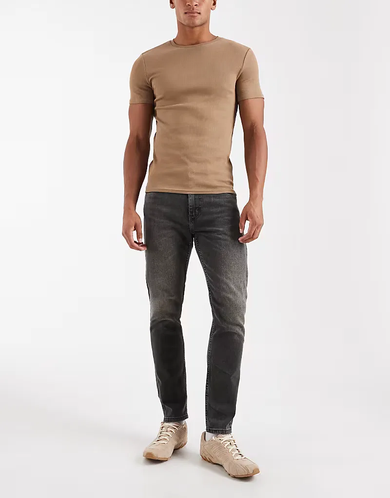 Джинсы Levi's 515 slim denim серого — фото 3