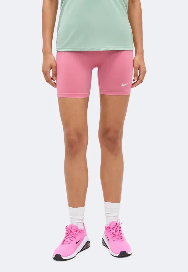 Леггинсы с технологией Dri-fit, Short - leggings Nike Performance peony/white, белый