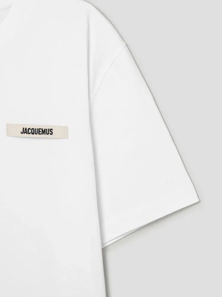 Футболка с логотипом Gros Grain JACQUEMUS, White — фото 4