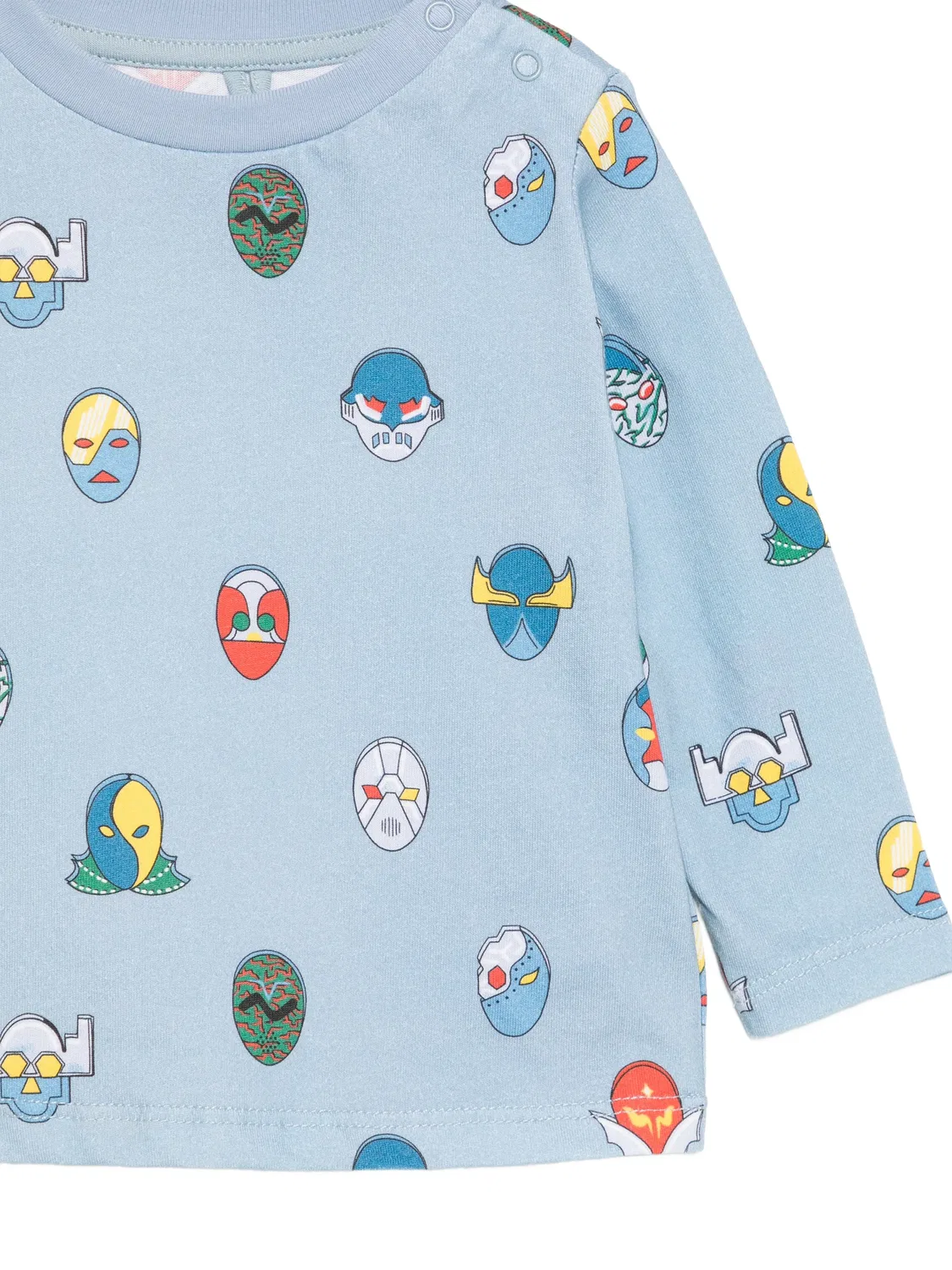 Футболка с длинными рукавами и графичным принтом Stella Mccartney Kids, синий — фото 3