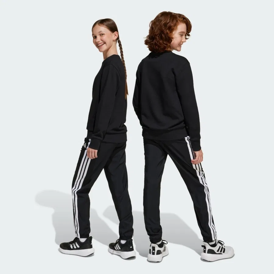 Детские спортивные штаны adidas Sportswear Essentials Climacool, Черно-белый — фото 3