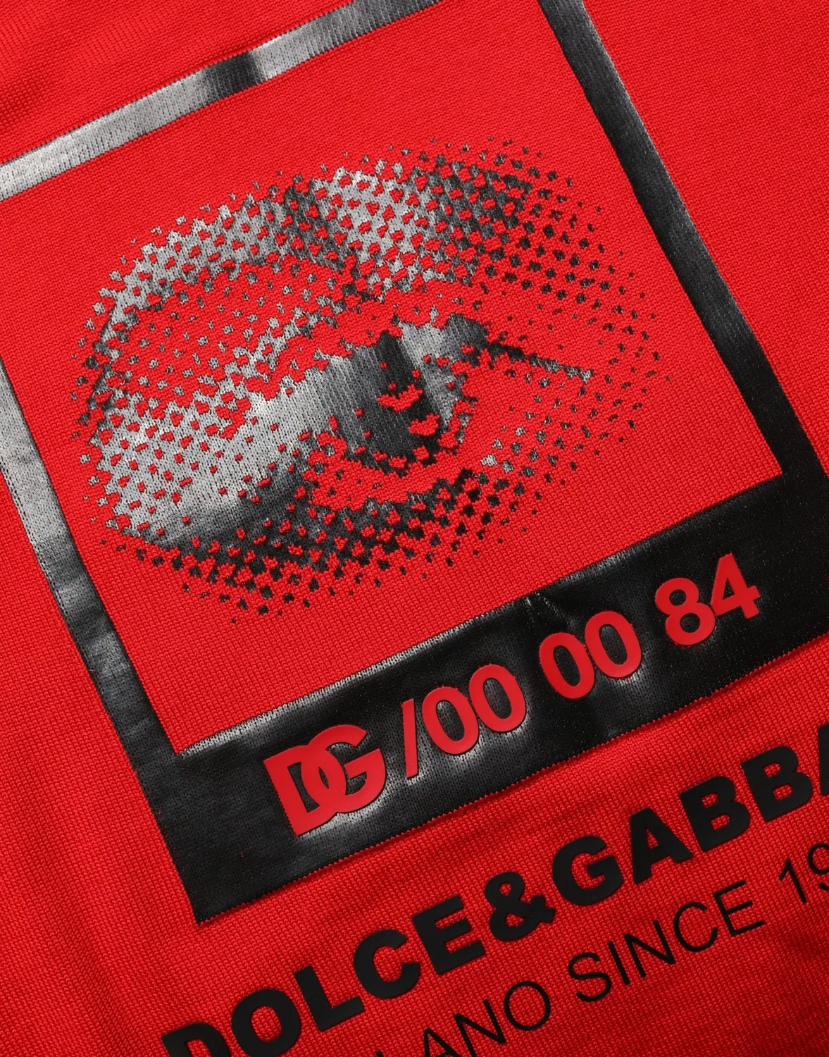 Мужской пуловер с принтом Red Eye Print Dolce & Gabbana, Red — фото 2