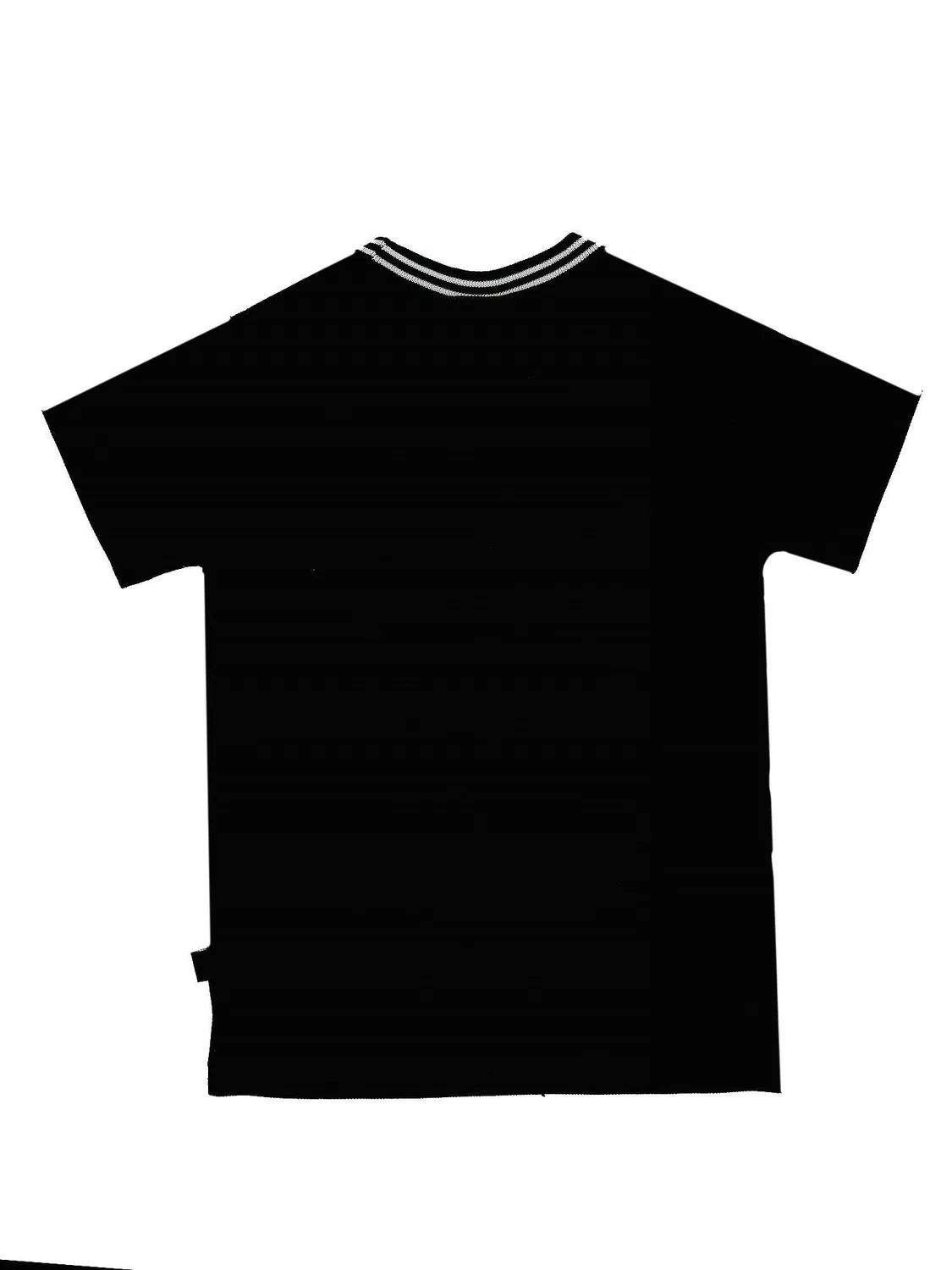 Детская хлопковая футболка с коротким рукавом Real Boxing Leone 1947 Apparel, Schwarz / Mondgrau — фото 2