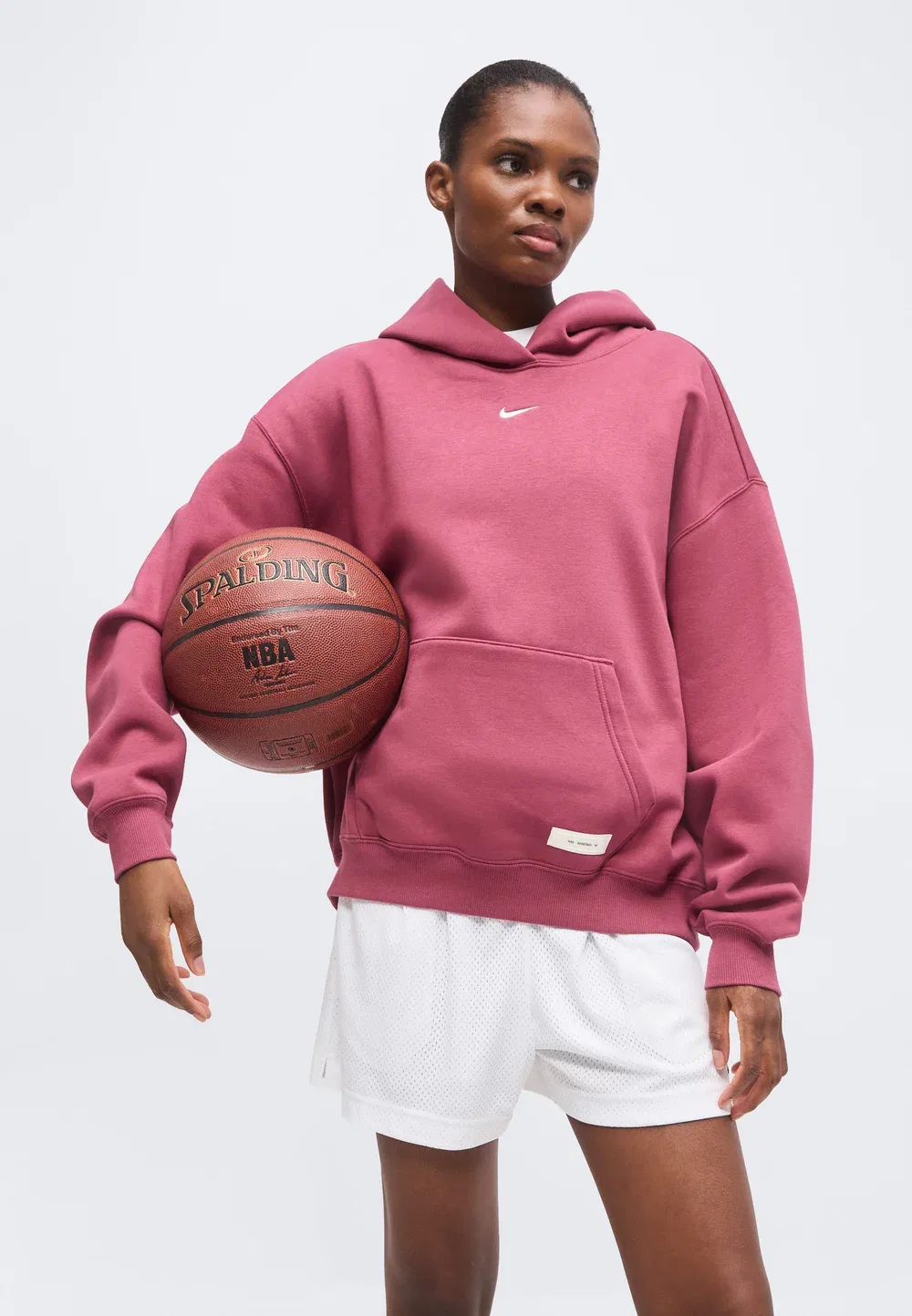 Худи с баскетбольной тематикой - худи Nike Performance, Pink Smoke/White — фото 4