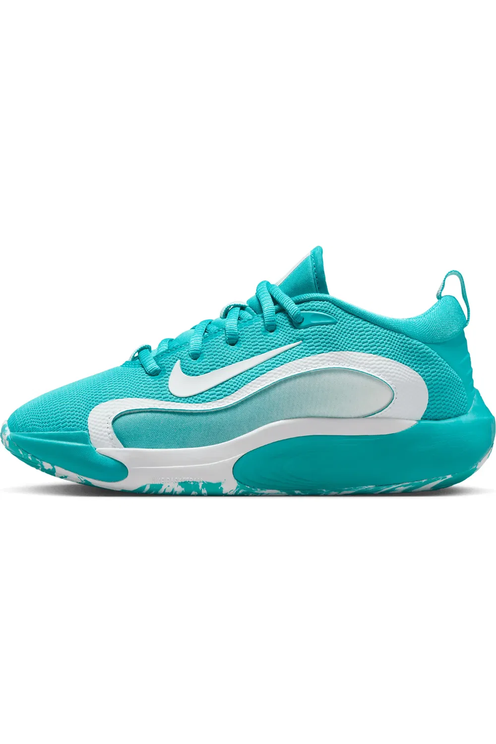 Детские баскетбольные кроссовки с амортизацией IsoFly Nike, Dusty Cactus/White — фото 2