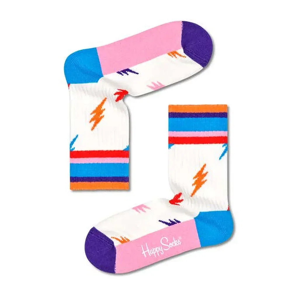 Носки Lightning Rib Happy Socks, белый