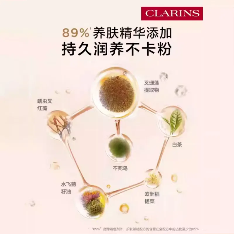 Женская тональная основа с сияющим эффектом, оттенок #103N Unisex Pale, CLARINS — фото 4