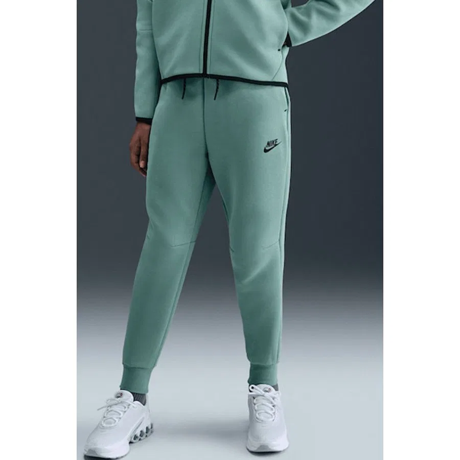 Детские спортивные брюки с молнией и карманами Nike Sportswear Tech Fleece, Зеленый
