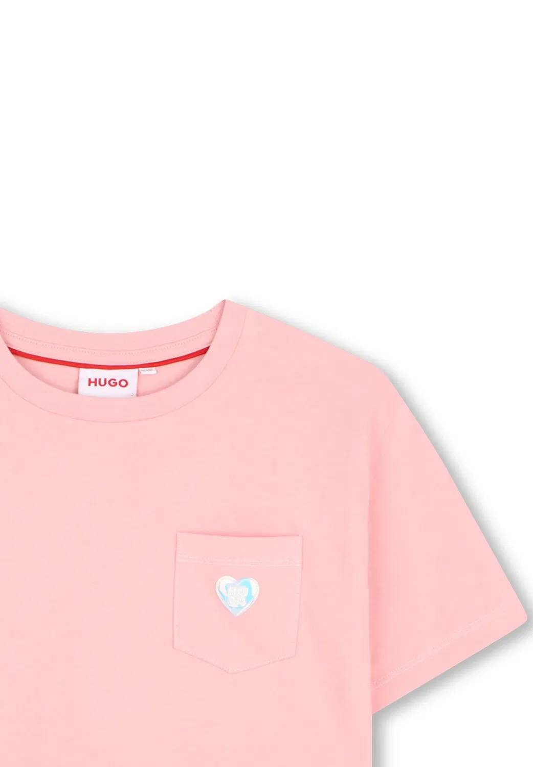 Футболка с короткими рукавами - футболка с принтом Hugo Kids, Pink Dolphin — фото 3