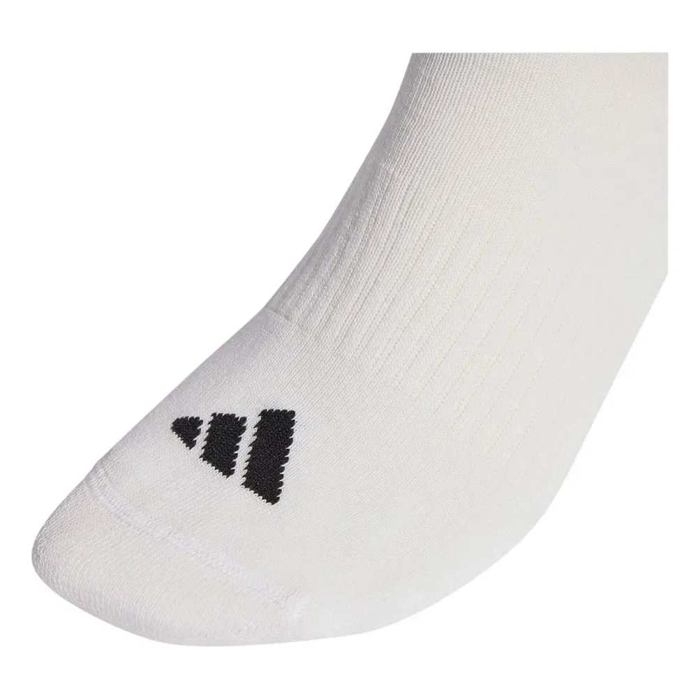 Носки спортивные Adidas 3 Stripes Cushioned Sportswear 3 пары, белый — фото 2