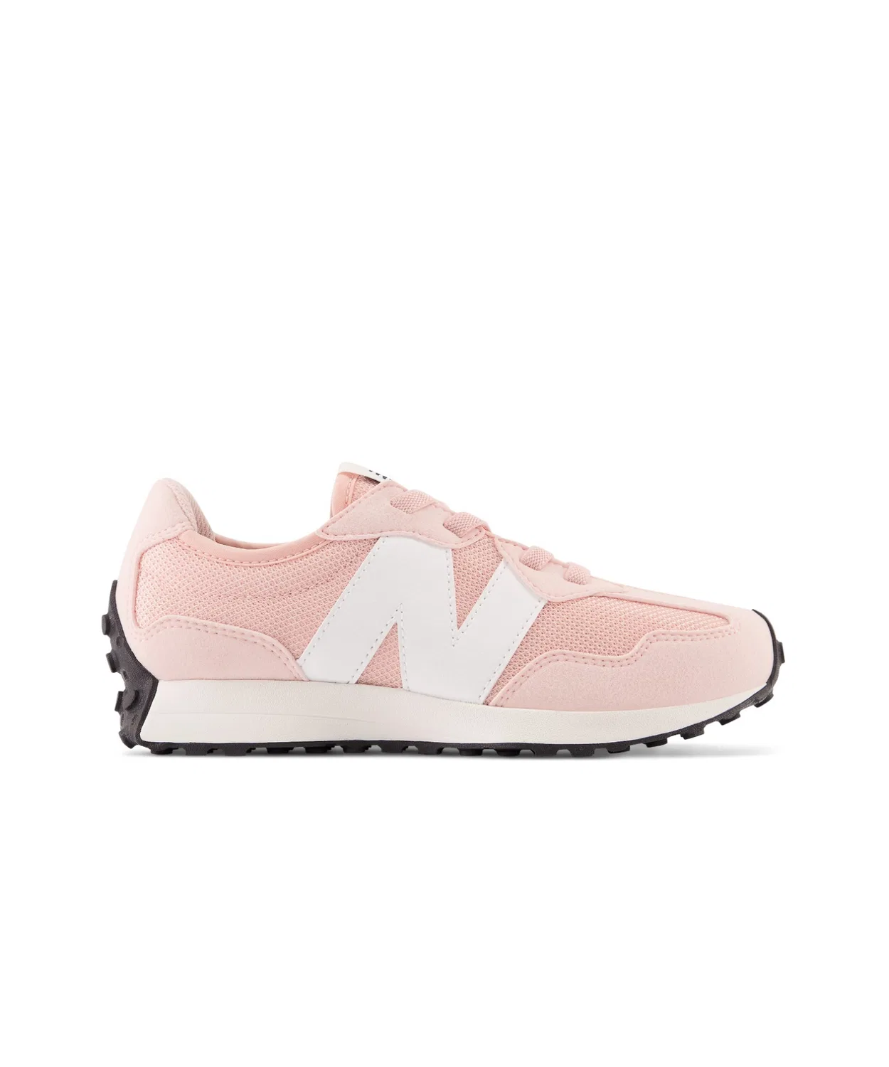 Детские кроссовки на шнуровке с моделью 327 Bungee Lace New Balance, Pink