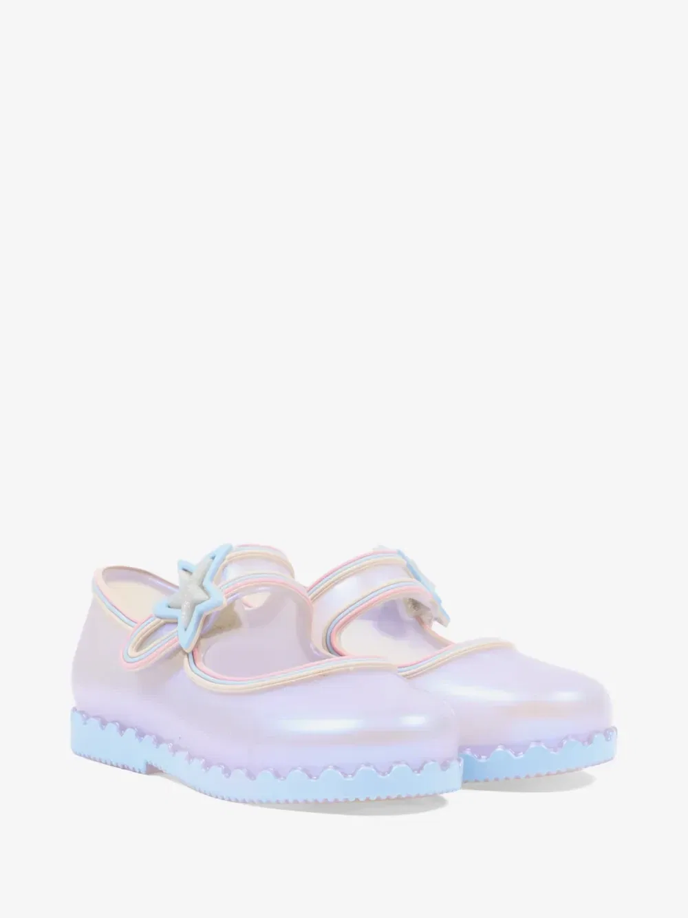 Балетки Hip Ballerina со звездочками Mini Melissa, фиолетовый