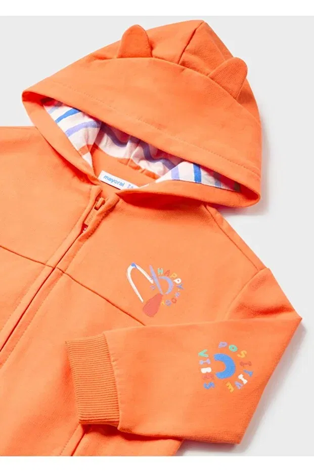 Детские свитшот для мальчиков на молнии Mayoral, Orange — фото 3