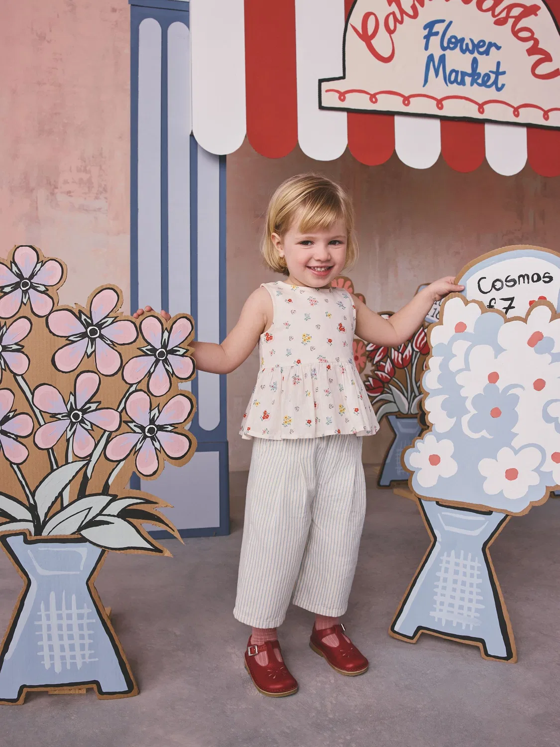 Комплект блуза и брюки, Strawberry Check Next, Ecru Ditsy