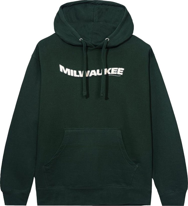 

Худи Anti Social Social Club Milwaukee Hoodie 'Green', зеленый