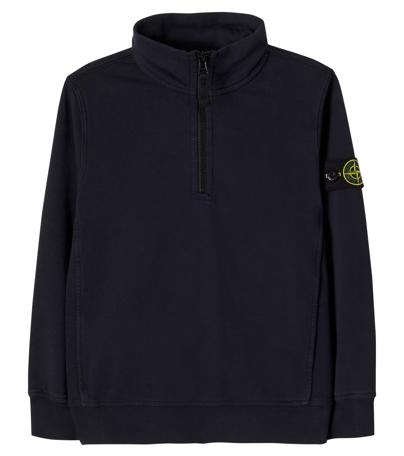 Свитшот с воротником-стойкой Stone Island Junior, синий