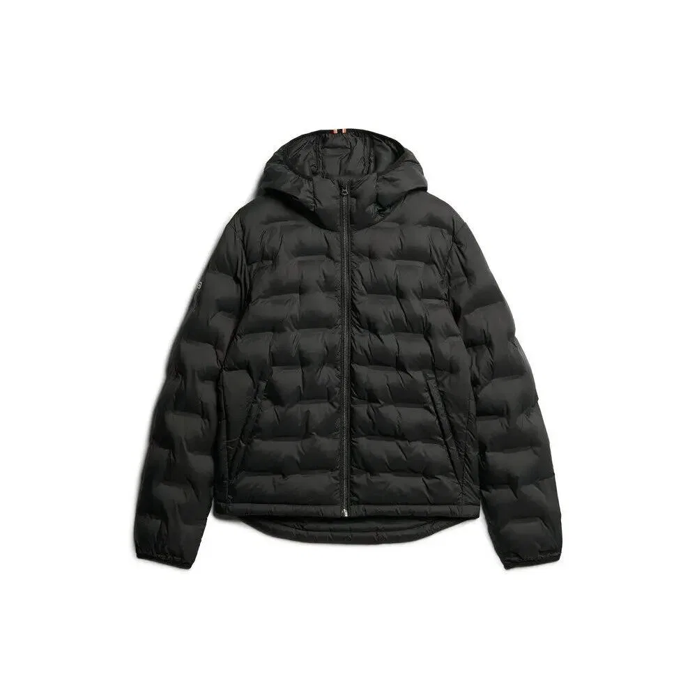 Женская утепленная парка с капюшоном Superdry, Schwarz