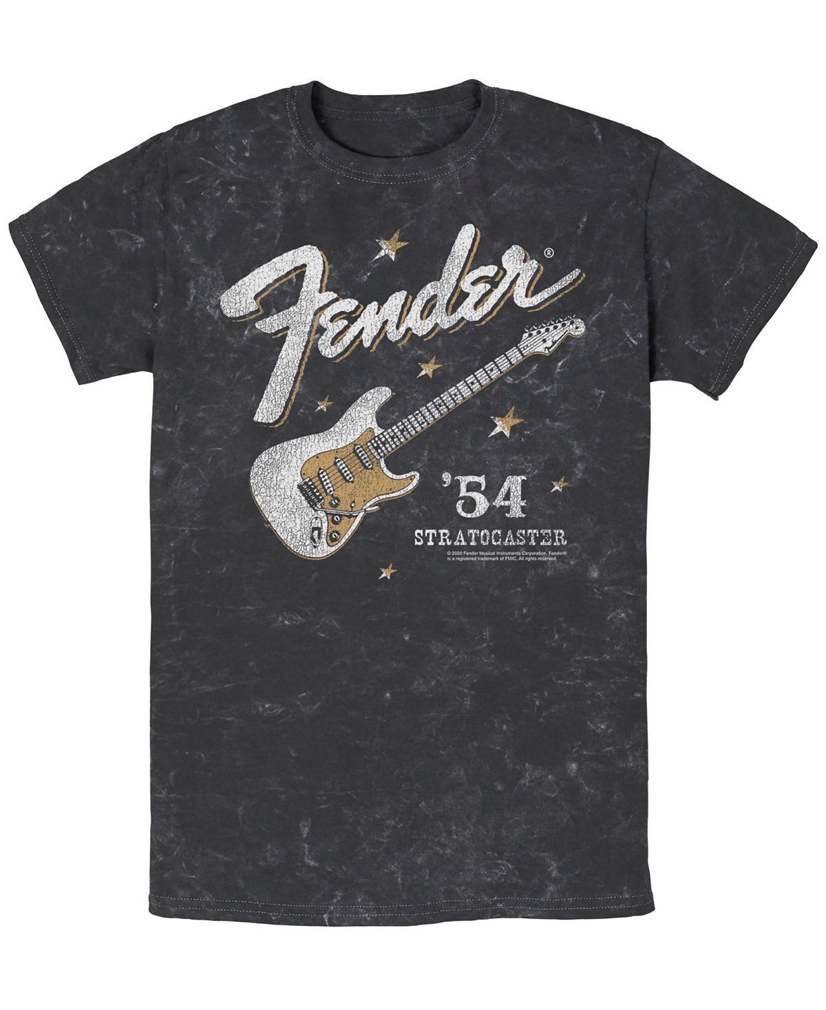 

Мужская футболка fender western stratocaster с коротким рукавом mineral wash Fifth Sun, черный
