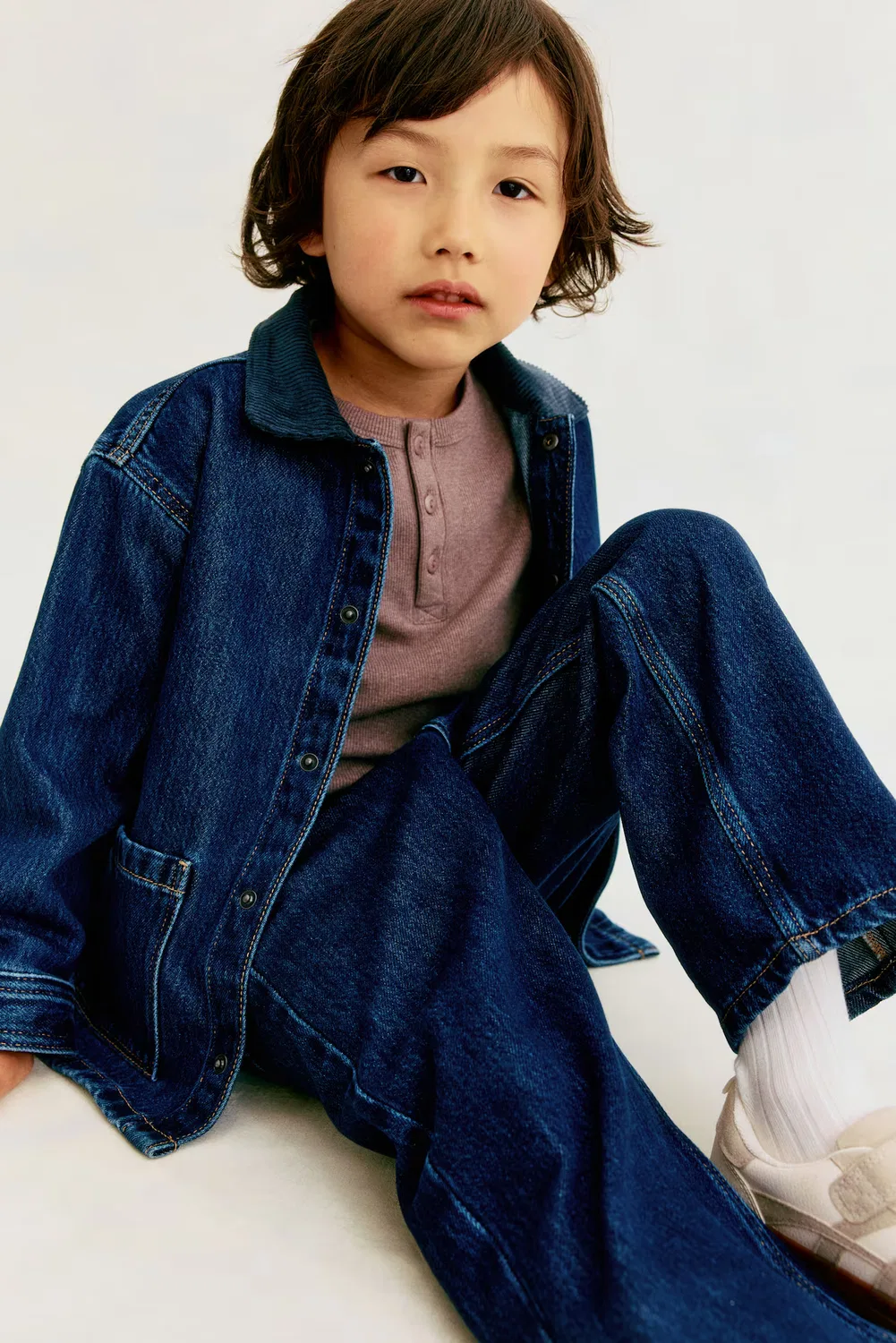 Джинсы свободного кроя H&M, Dunkles Denimblau — фото 4