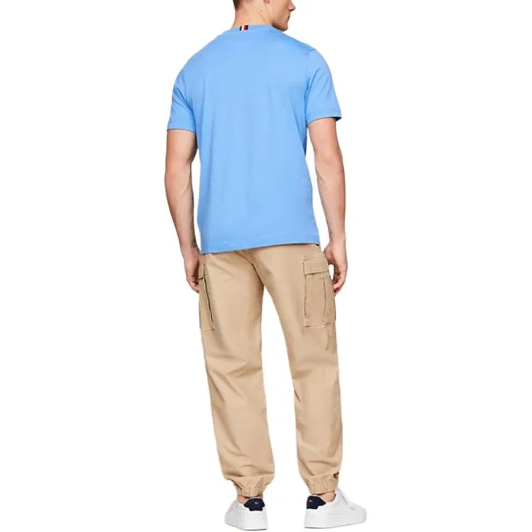 Мужская футболка с вышивкой Monogram Tommy Hilfiger, Blue — фото 4