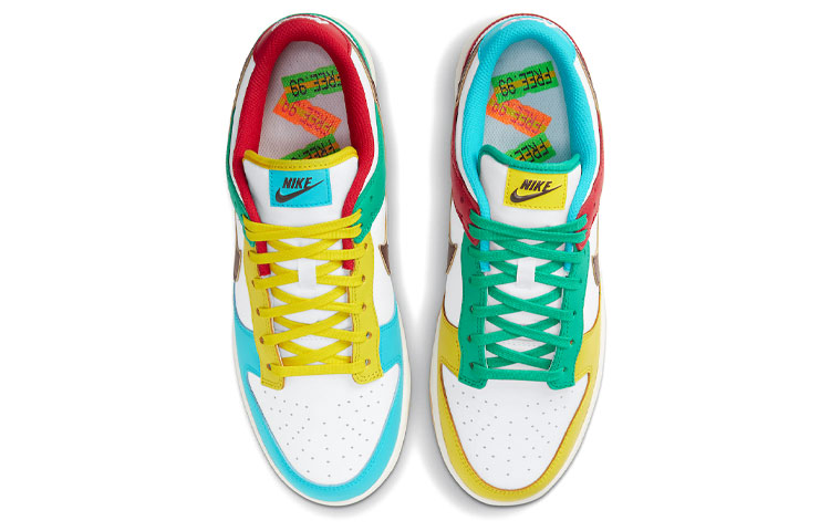 Кроссовки Nike Dunk Low Free 99 белый/разноцветный — фото 4