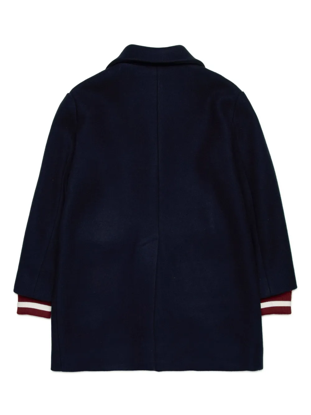 Льняной пиджак с контрастными манжетами DSQUARED2 KIDS, синий — фото 2