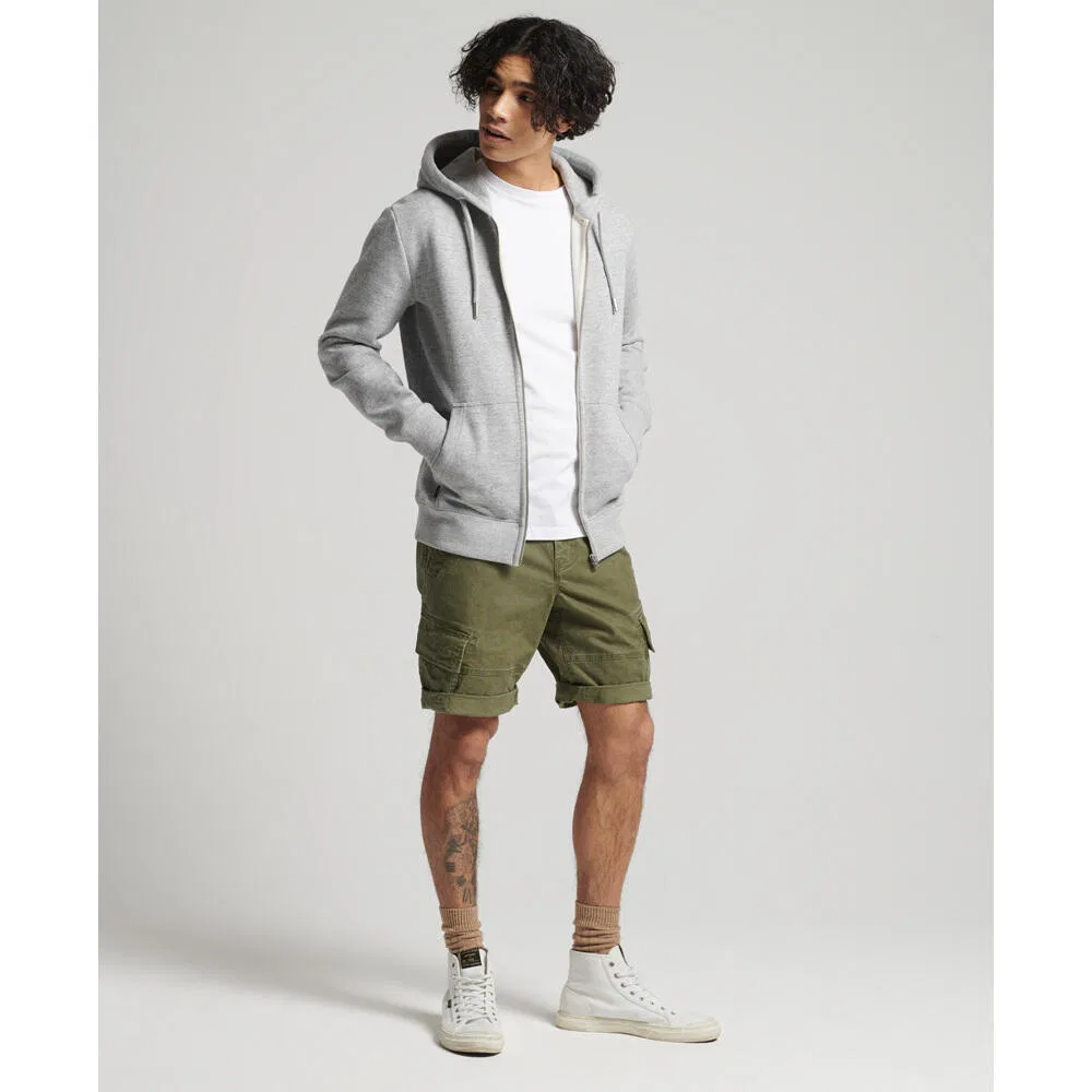 Мужское худи с капюшоном и молнией Superdry Vintage, Grau
