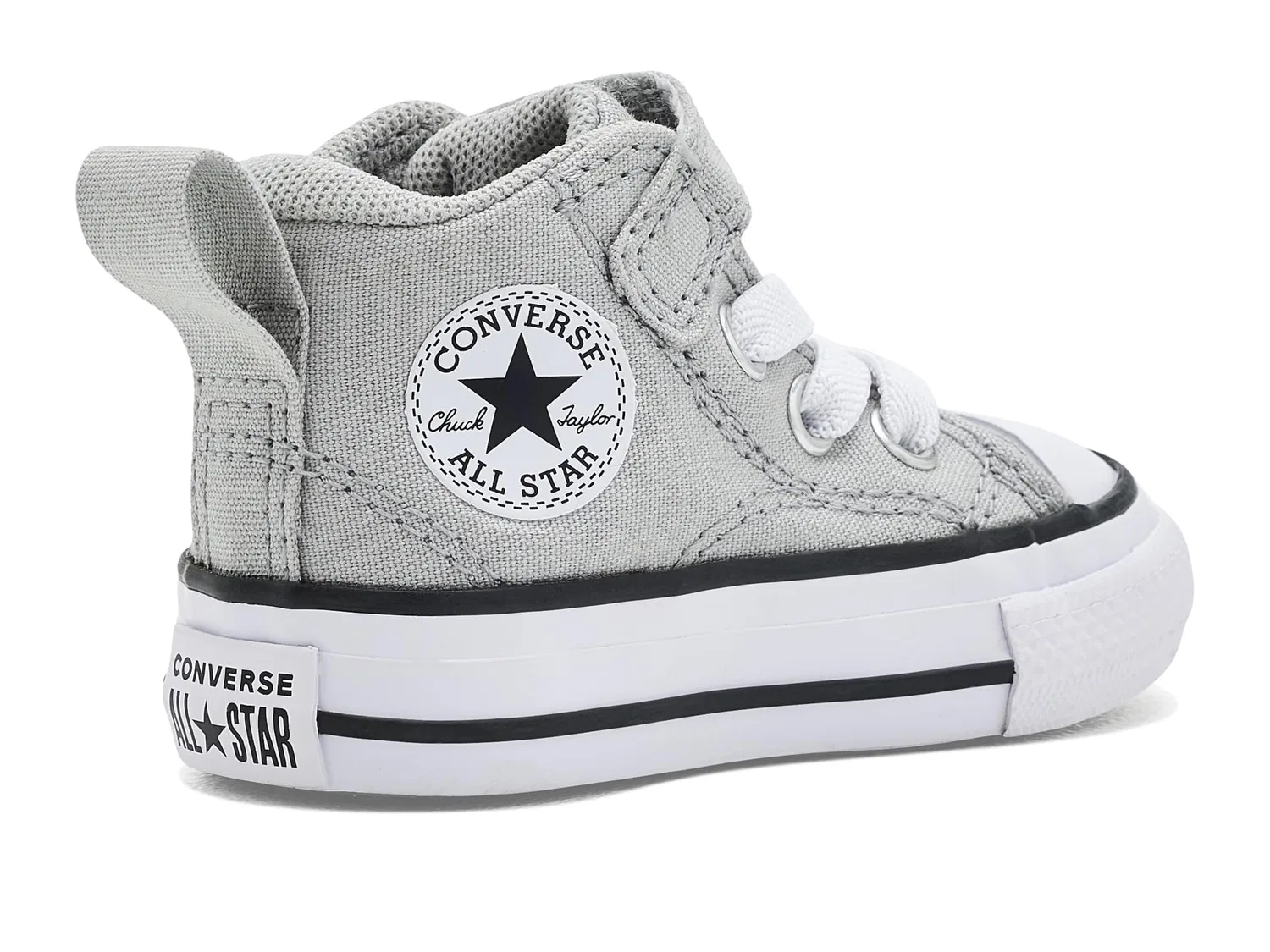 Кроссовки Chuck Taylor All Star Malden Street Easy-On (для младенцев и малышей) Converse Kids, Grey Area/White/Black — фото 4