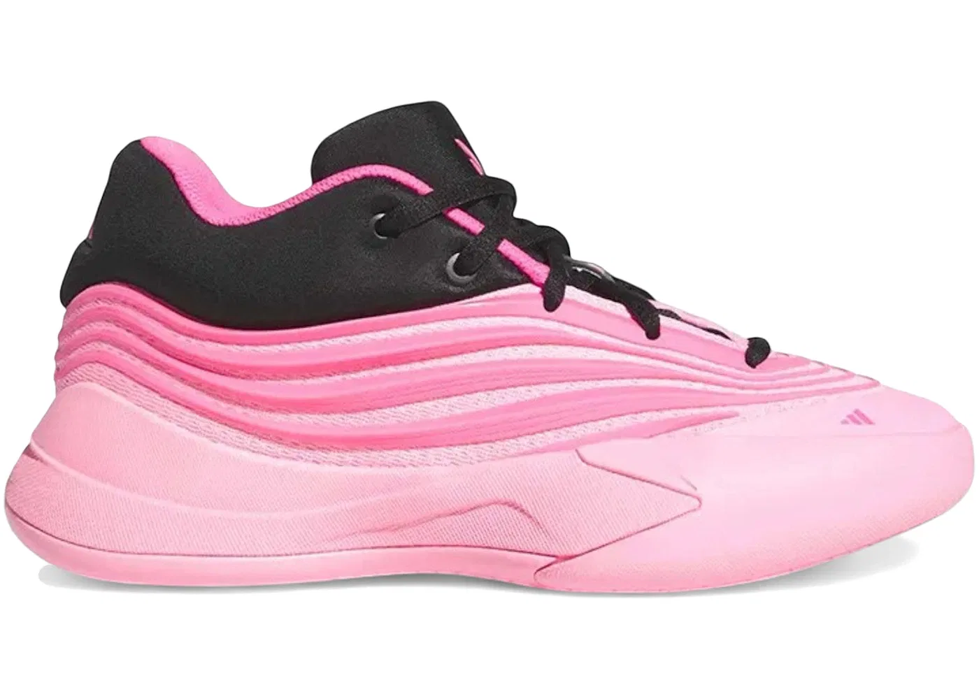Детские кроссовки для мальчиков спортивные Adidas Dame 10, Beam Pink Core Black Lucid Pink