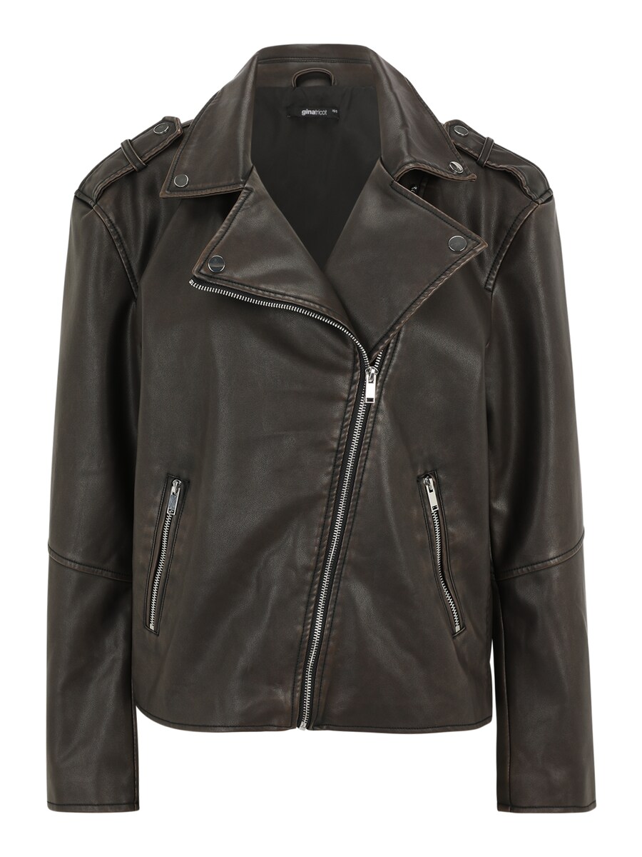 

Кожаная куртка Gina Tricot Between-Season Jacket, черный