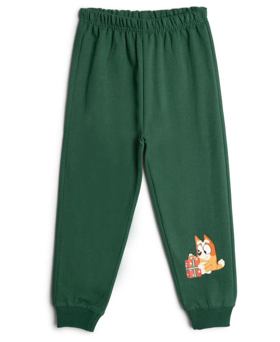 Комплект из флисового свитшота и джоггеров Bluey, Dark Green Bluey — фото 3
