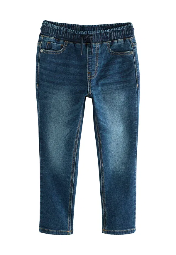 Брюки из стрейч-хлопка 2 шт, tapered fit, Next, Navy, черный/темно-синий — фото 3