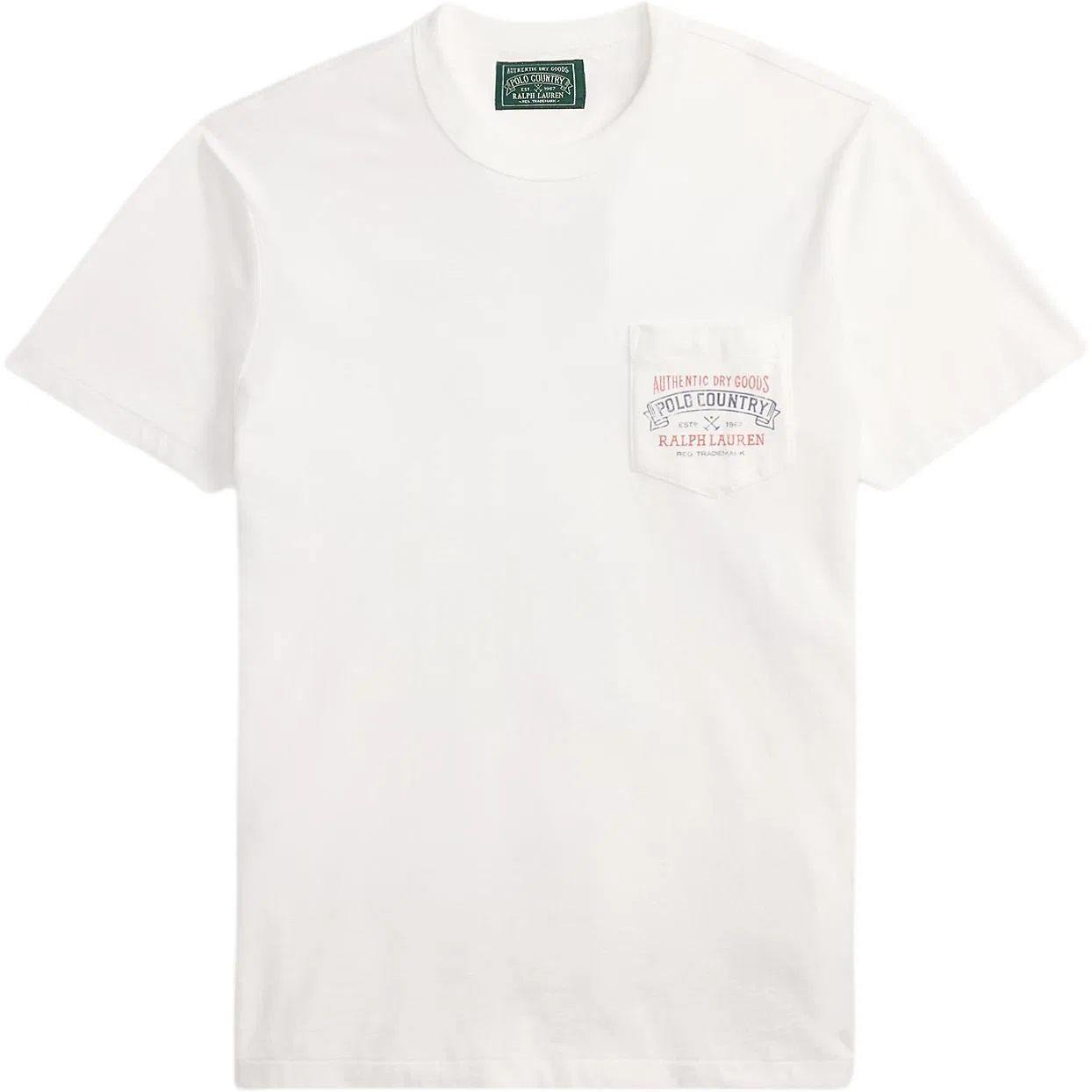 Мужская футболка с нагрудным карманом Polo Country Polo Ralph Lauren, White