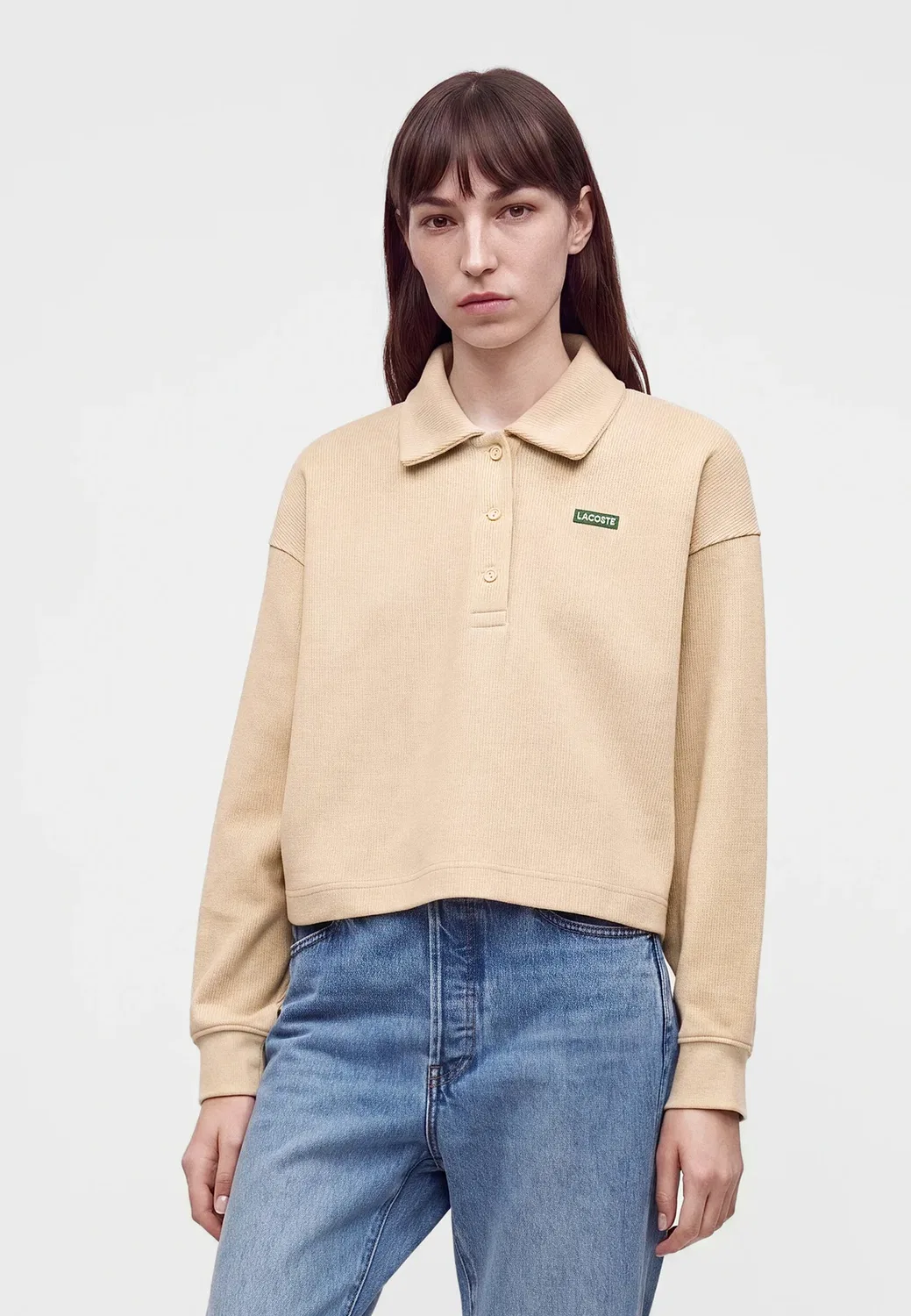 Топ с длинными рукавами Lacoste, Noir Blanc Jaune